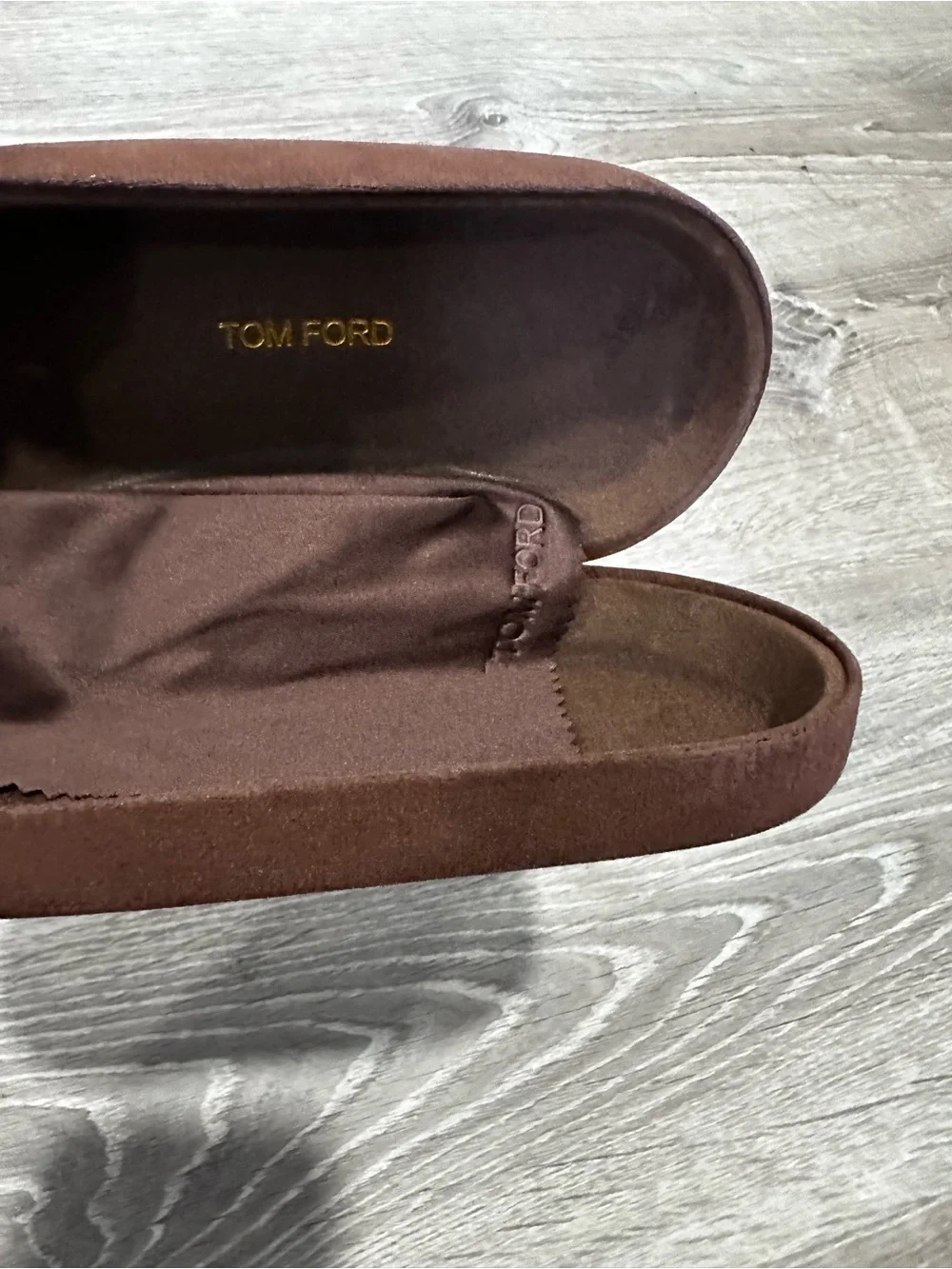 Tom Ford Black Accessory Case with Gold Logo